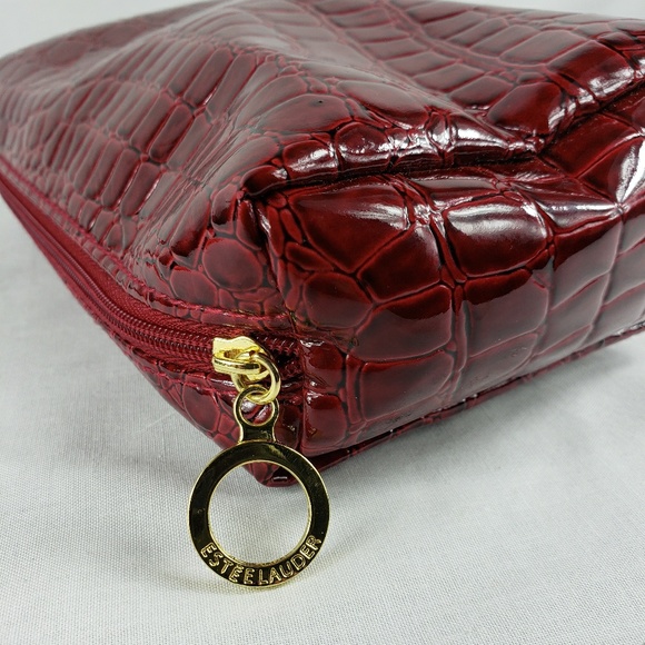 Estee Lauder Bags Cherry Red Estee Lauder Cosmetics Bag Poshmark